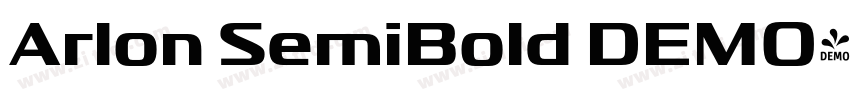 Arlon SemiBold DEMO字体转换